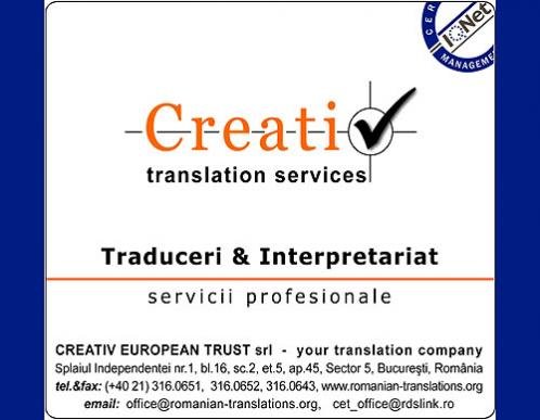 Creativ European Trust - Birou Traduceri